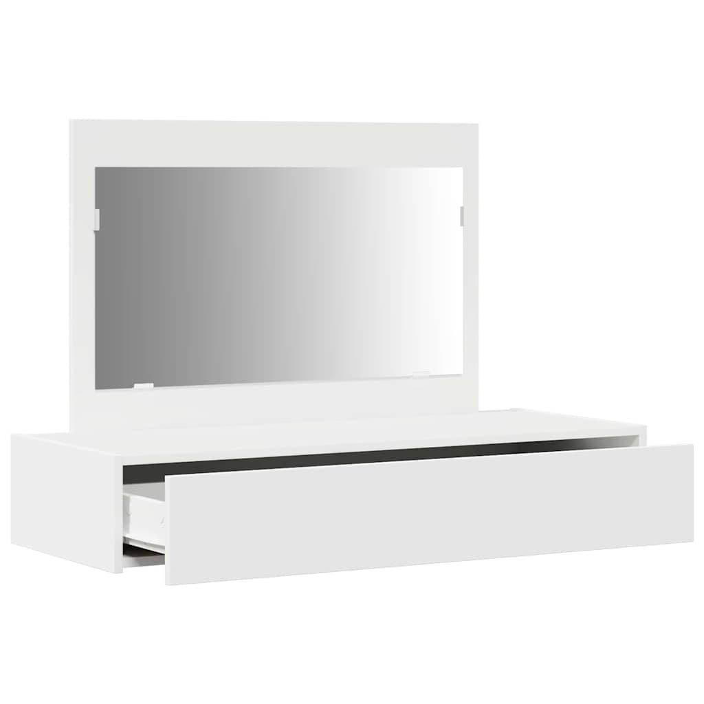 Klædeskab med skuffe Hvid 100 x 40 x 70 cm Konstrueret træ