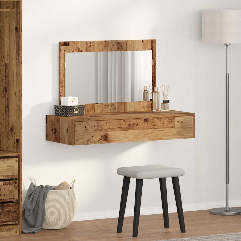 Klædeskab med skuffe Brun 100 x 40 x 70 cm Konstrueret træ