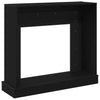 forsats til pejs 100x30x87,5 cm konstrueret træ sort-eg
