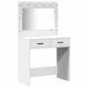 Klædeskab med hylde 3 pcs Hvid 40 x 41 x 135 cm Konstrueret træ