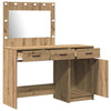 Klædeskab med skuffe 2 pcs Brun 40 x 41 x 75 cm Konstrueret træ