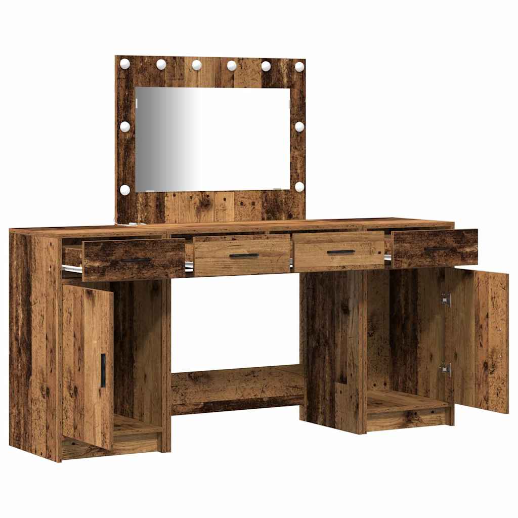Klædeskab med skuffe 3 pcs Brun 40 x 41 x 75 cm Konstrueret træ