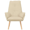 Afslappende stol Creme 69 x 74 x 93 cm Stof