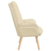 Afslappende stol Creme 69 x 74 x 93 cm Stof