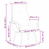 Afslappende stol Creme 69 x 74 x 93 cm Stof