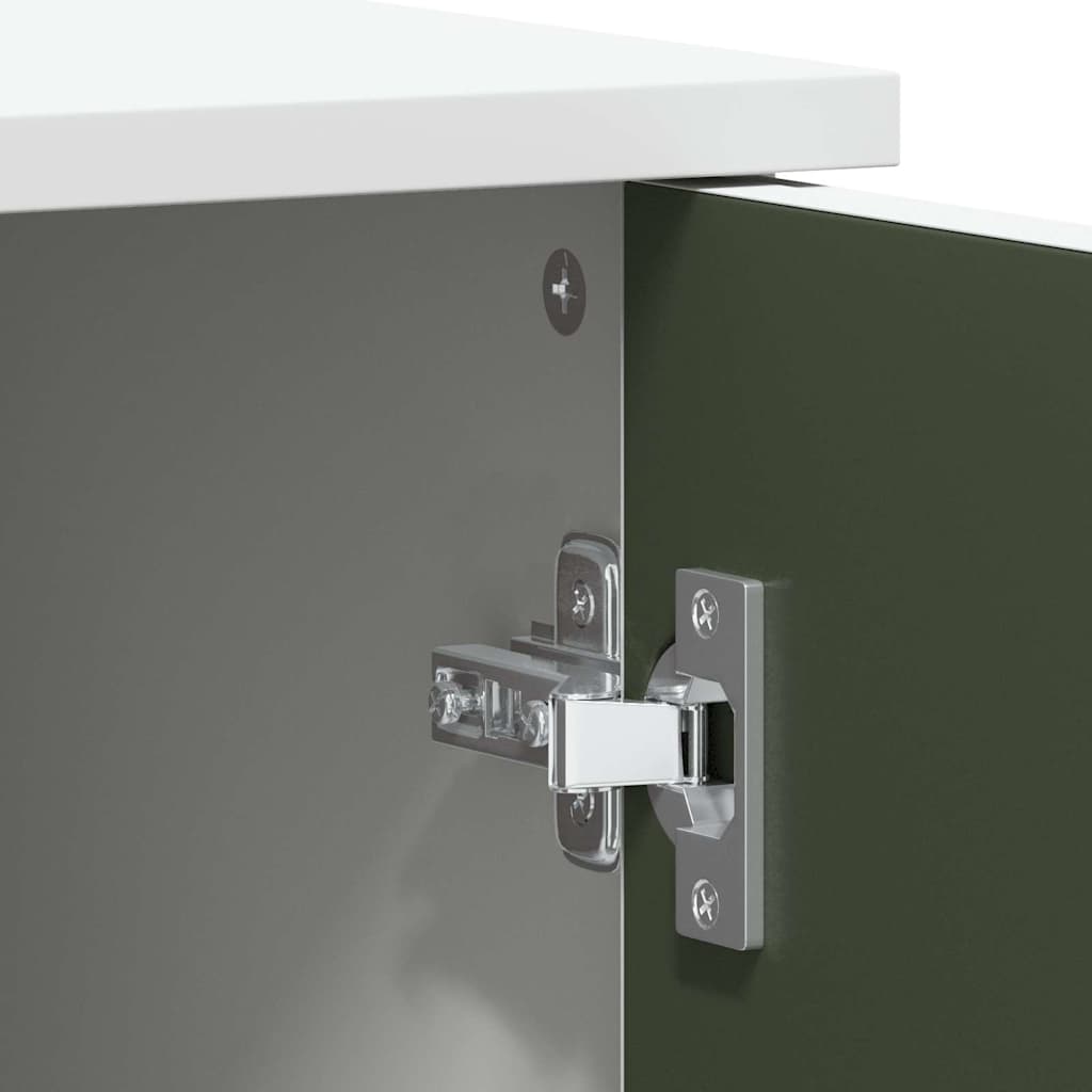 Kridttavle Skab med hylde med opbevaring Hvid Konstrueret træ