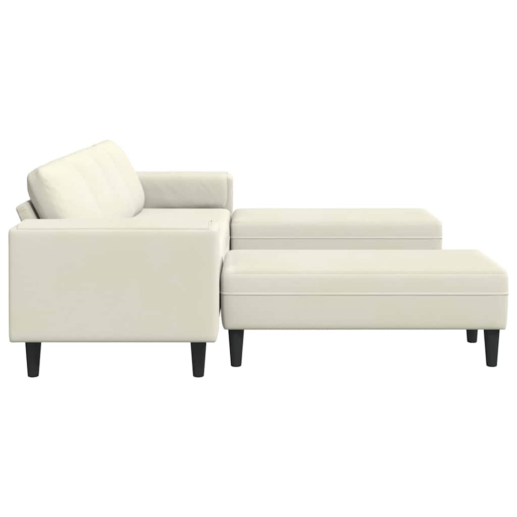 Stue Sofa 3 pcs Creme