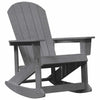 Adirondack Gyngestole 2 pcs Lysegrå HDPE