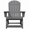 Adirondack Gyngestole 2 pcs Lysegrå HDPE