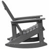 Adirondack Gyngestole 2 pcs Lysegrå HDPE