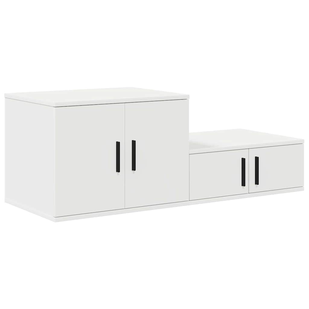 Opbevaringsskab Hvid 127 x 41 x 40 cm Konstrueret træ