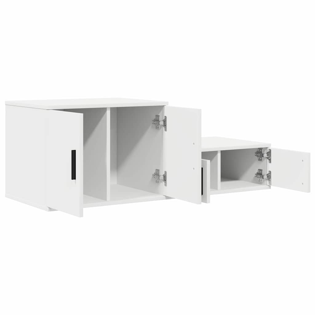 Opbevaringsskab Hvid 127 x 41 x 40 cm Konstrueret træ