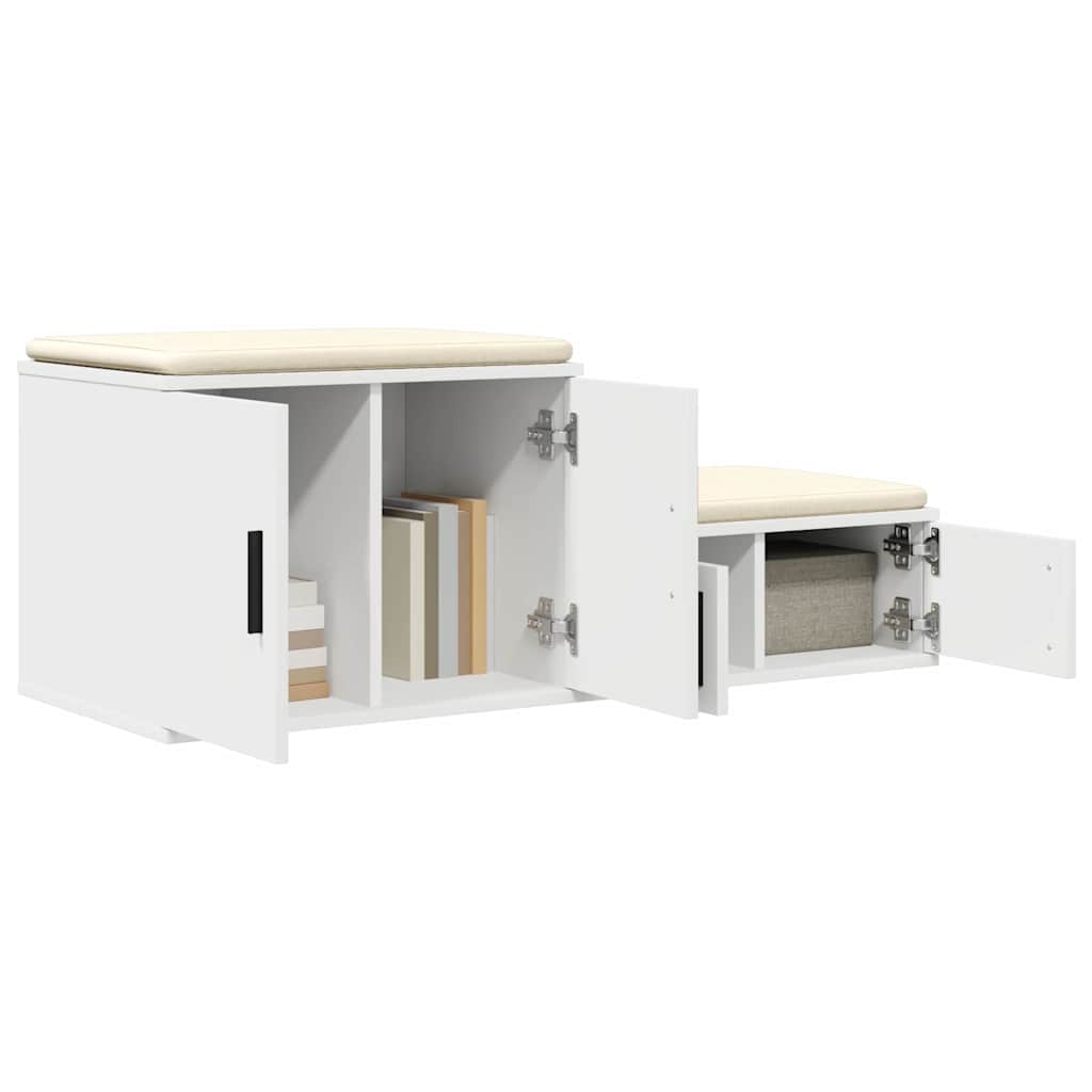 Opbevaringsskab Hvid 127 x 41 x 40 cm Konstrueret træ