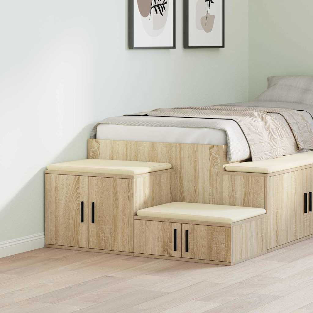 Opbevaringsskab Sonoma-eg 127 x 41 x 40 cm Konstrueret træ