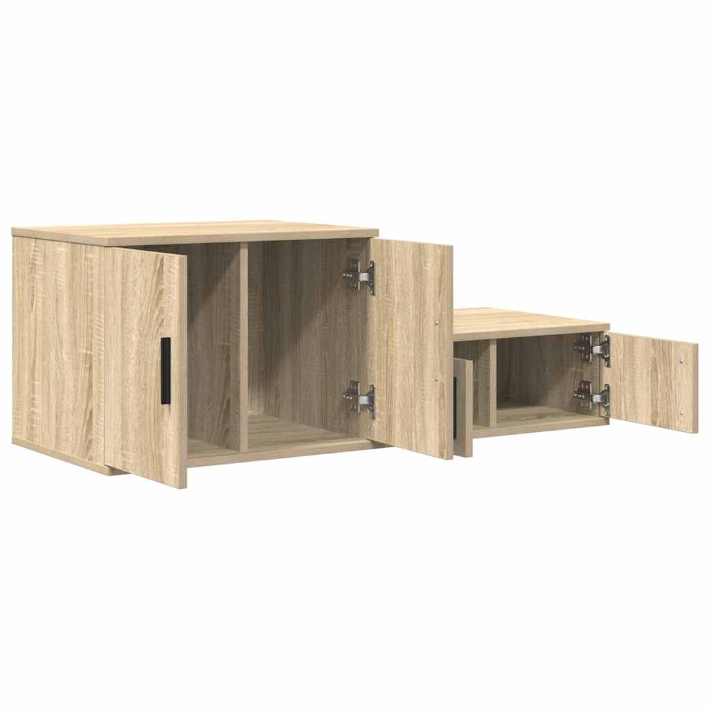 Opbevaringsskab Sonoma-eg 127 x 41 x 40 cm Konstrueret træ