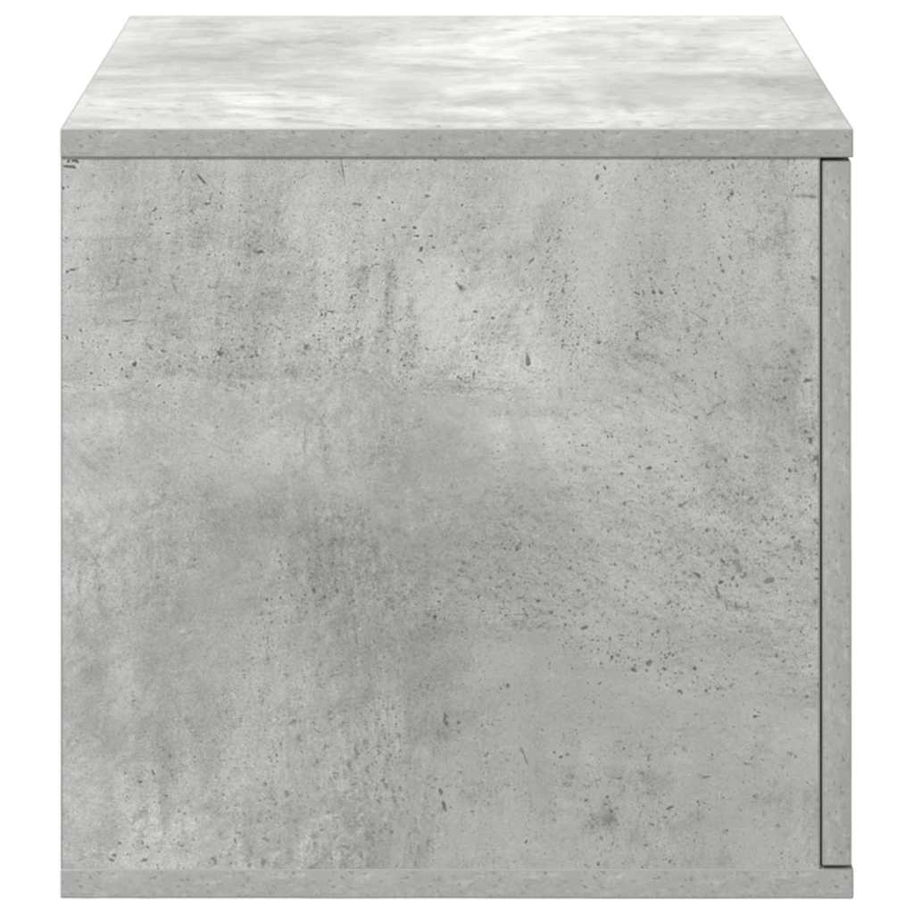 Opbevaringsskab Betongrå 127 x 41 x 40 cm Konstrueret træ