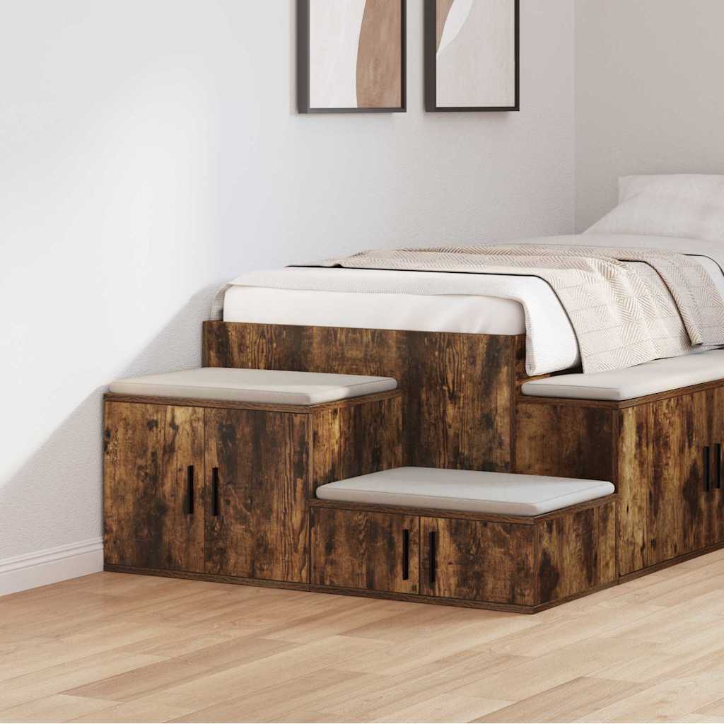Opbevaringsskab Røget eg 127 x 41 x 40 cm Konstrueret træ