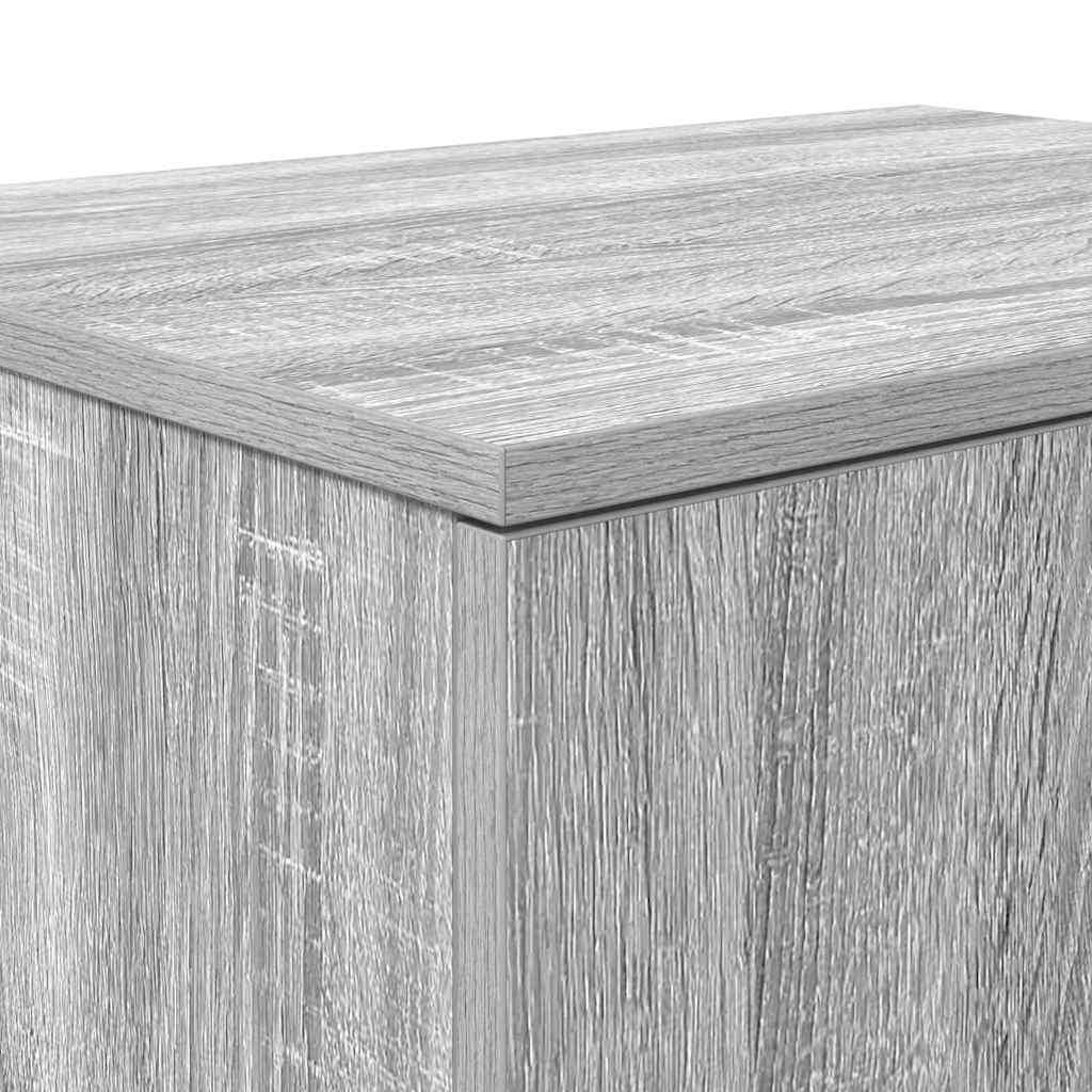 Opbevaringsskab Grå sonoma-eg 127 x 41 x 40 cm Konstrueret træ