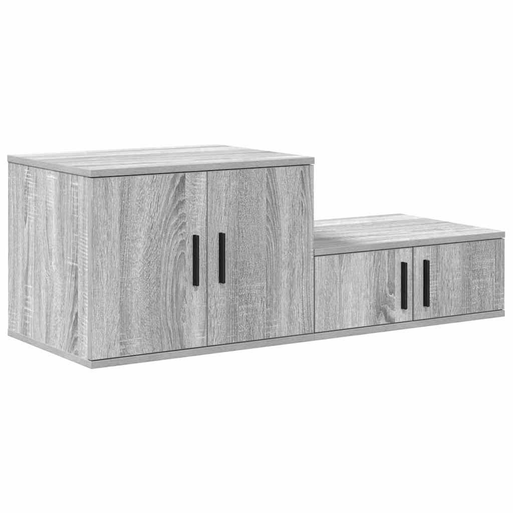 Opbevaringsskab Grå sonoma-eg 127 x 41 x 40 cm Konstrueret træ