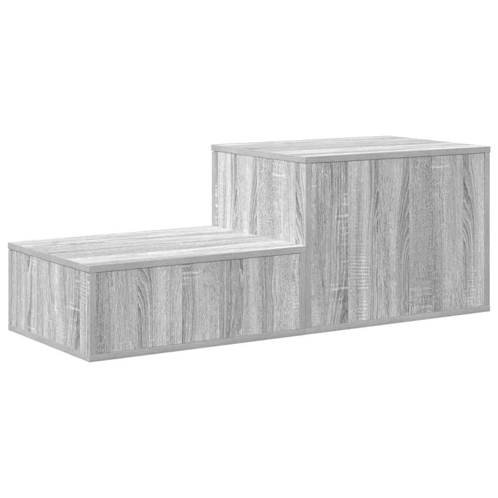 Opbevaringsskab Grå sonoma-eg 127 x 41 x 40 cm Konstrueret træ