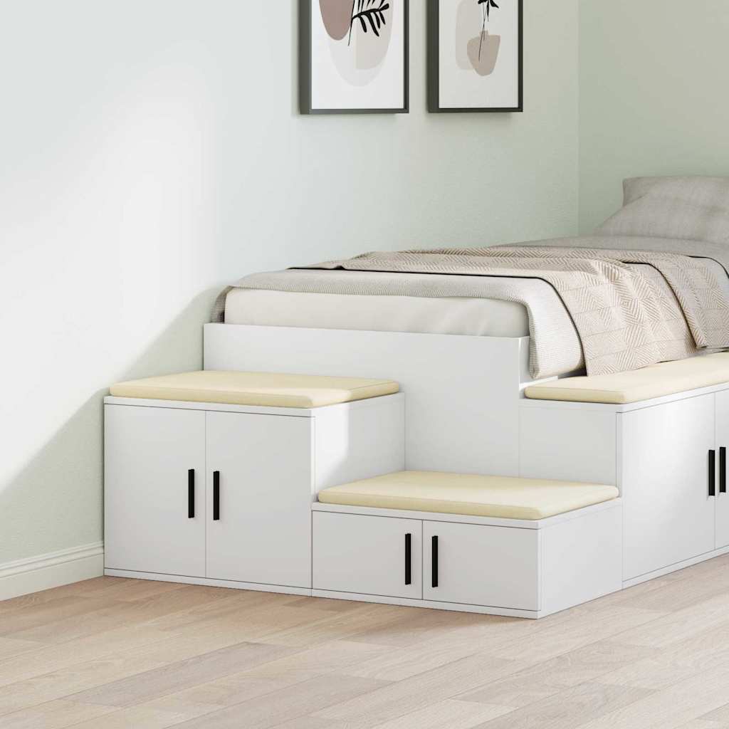Opbevaringsskab Hvid 118 x 41 x 40 cm Konstrueret træ