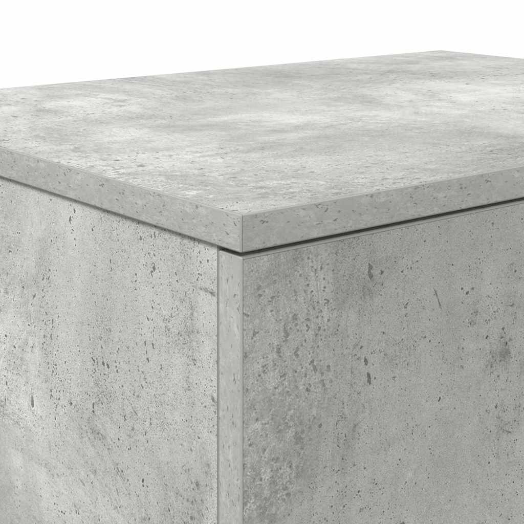 Opbevaringsskab Betongrå 118 x 41 x 40 cm Konstrueret træ