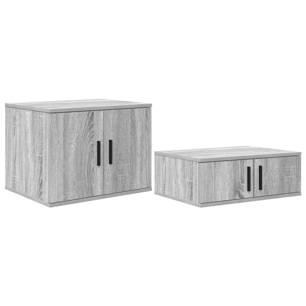 Opbevaringsskab Grå sonoma-eg 118 x 41 x 40 cm Konstrueret træ