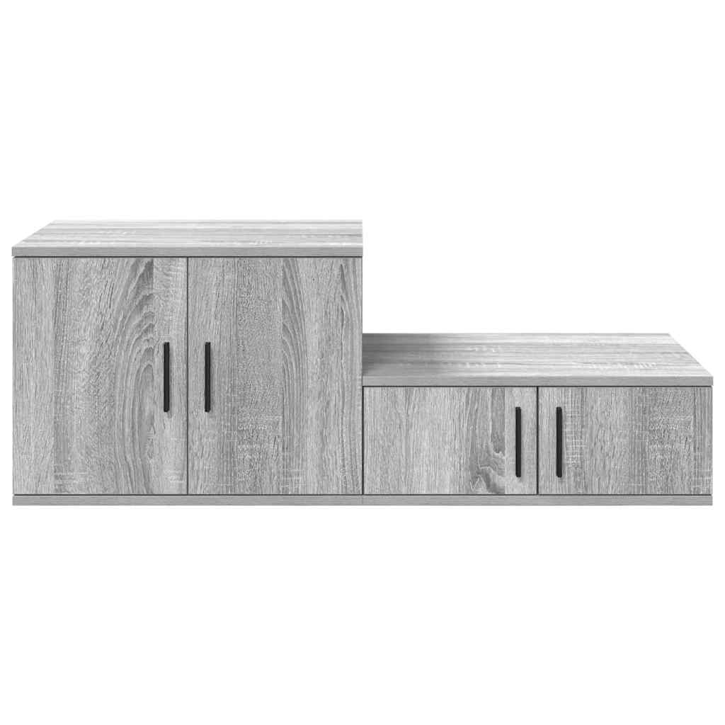 Opbevaringsskab Grå sonoma-eg 118 x 41 x 40 cm Konstrueret træ