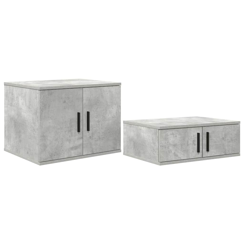 Opbevaringsskab Betongrå 103 x 41 x 40 cm Konstrueret træ