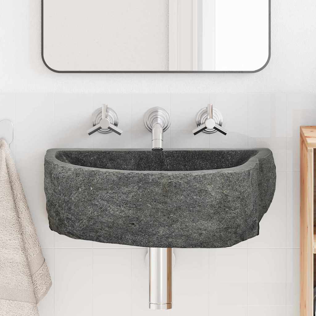 Væghængt Basin Grå (38-45) x (30-35) x 15 cm Flodsten