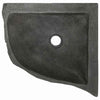 Vægmonteret Hjørnevask Grå (30-37) x (30-37) x 12 cm Flodsten