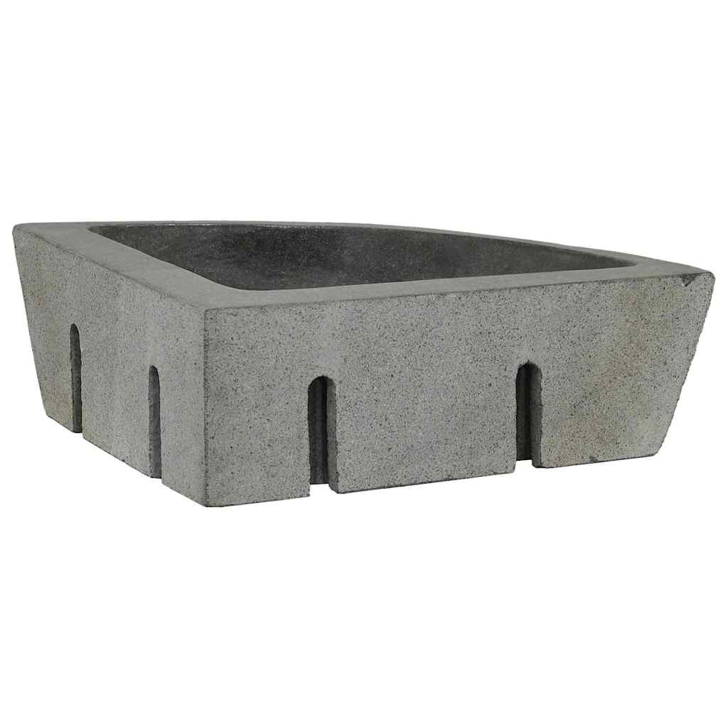 Vægmonteret Hjørnevask Grå (38-45) x (38-45) x 12 cm Flodsten