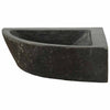 Vægmonteret Hjørnevask Grå (38-45) x (38-45) x 12 cm Flodsten