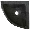 Vægmonteret Hjørnevask Grå (38-45) x (38-45) x 12 cm Flodsten
