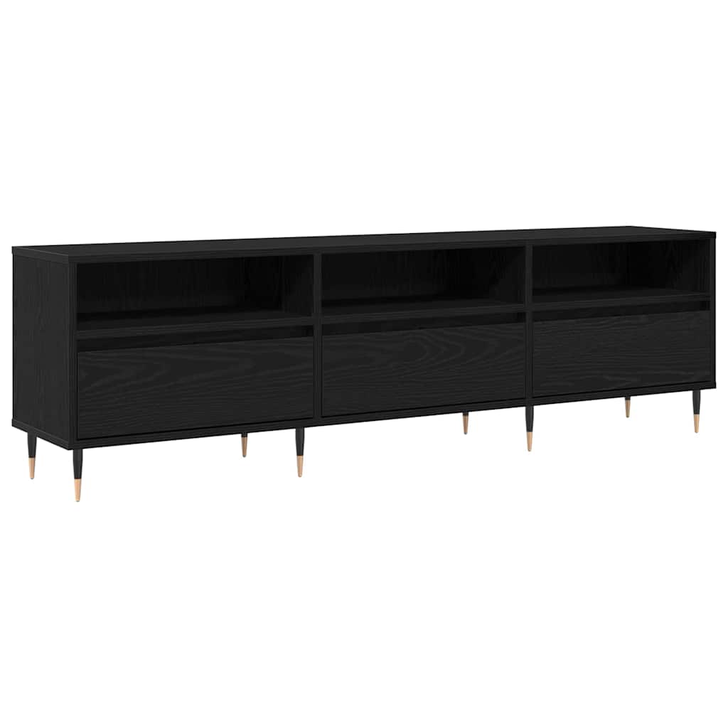 TV-skab Sort eg 150 x 30 x 44.5 cm Konstrueret træ