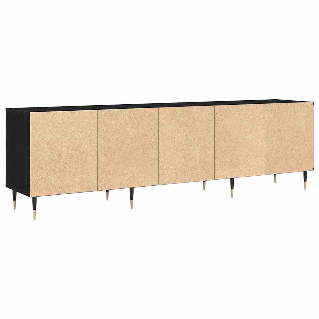 TV-skab Sort eg 150 x 30 x 44.5 cm Konstrueret træ