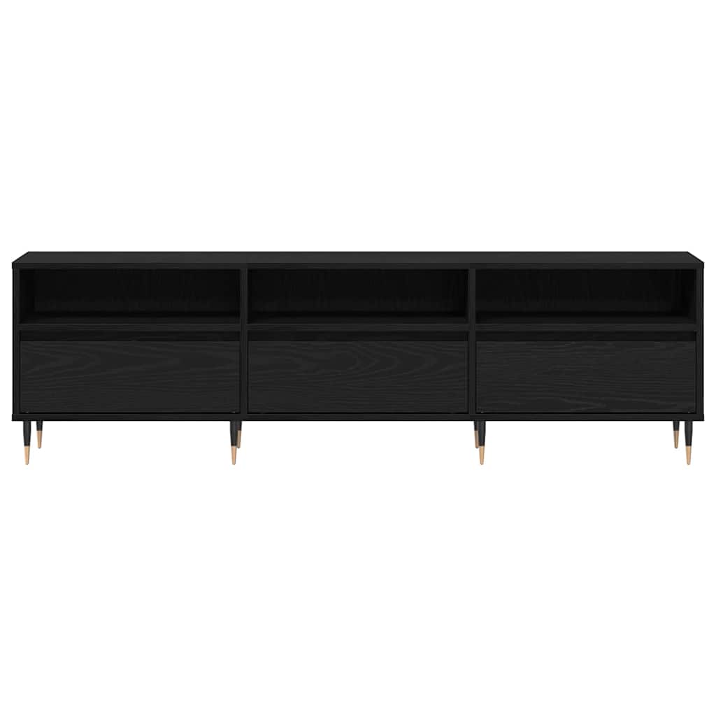 TV-skab Sort eg 150 x 30 x 44.5 cm Konstrueret træ