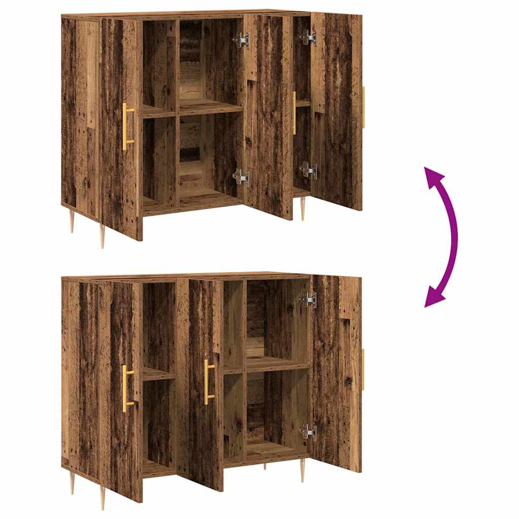 Sideboard Gammelt træ 90 x 34 x 80 cm Konstrueret træ