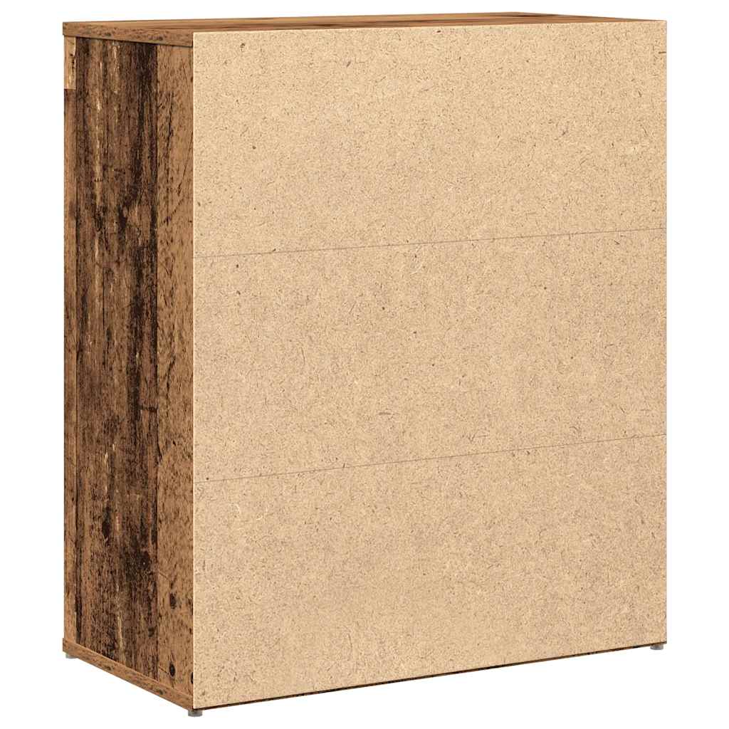 skænk 60x31x70 cm konstrueret træ antikt træ