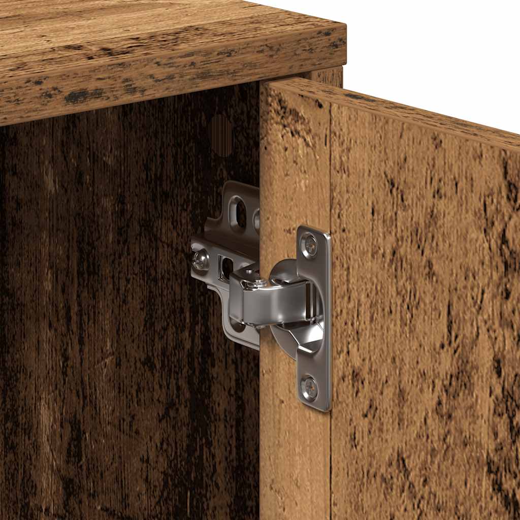 skænk 60x31x70 cm konstrueret træ antikt træ