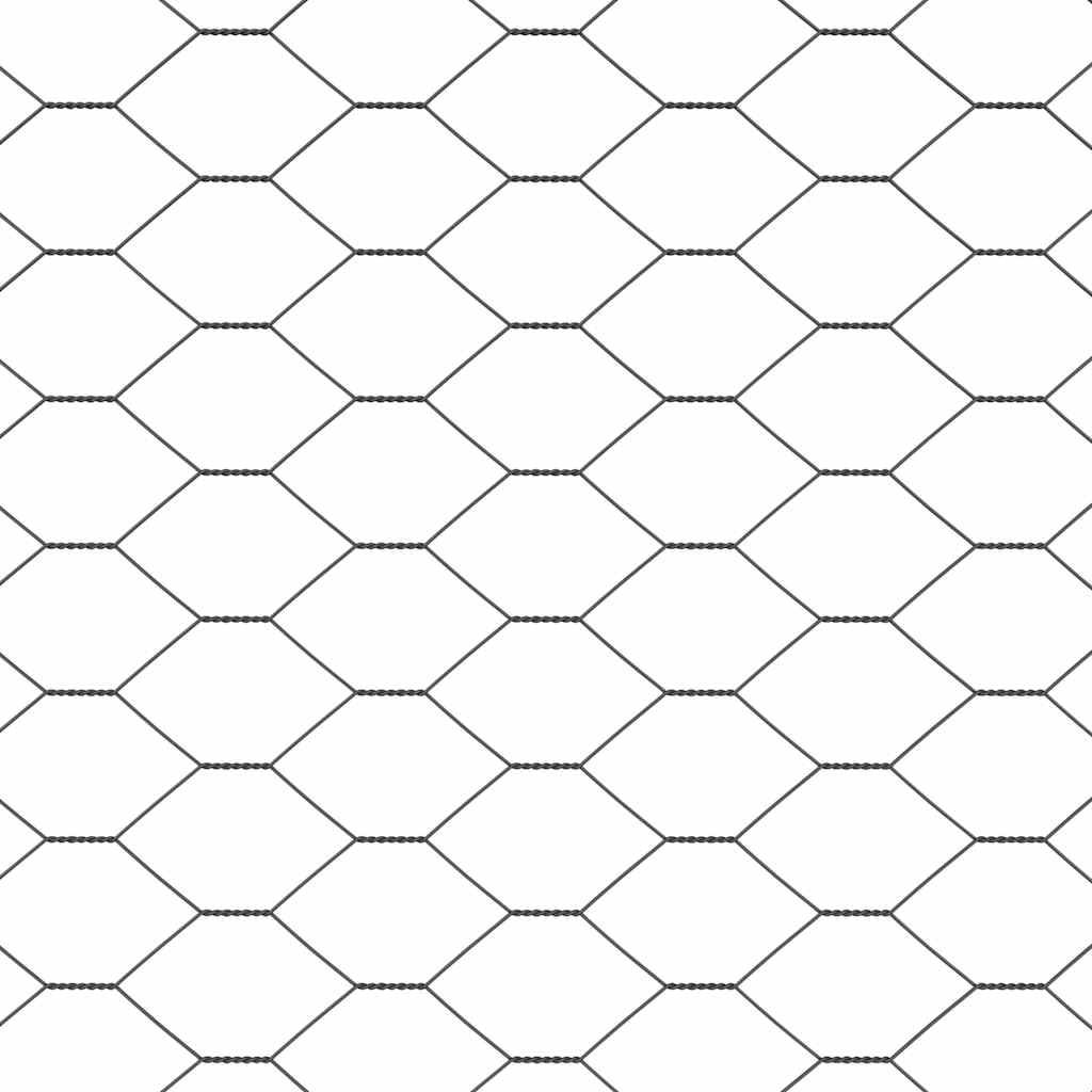 Hexagon Hegn Grå 0,5 x 10 m PVC
