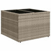 Havesofa Sæt 7 pcs Lysegrå Poly rattan