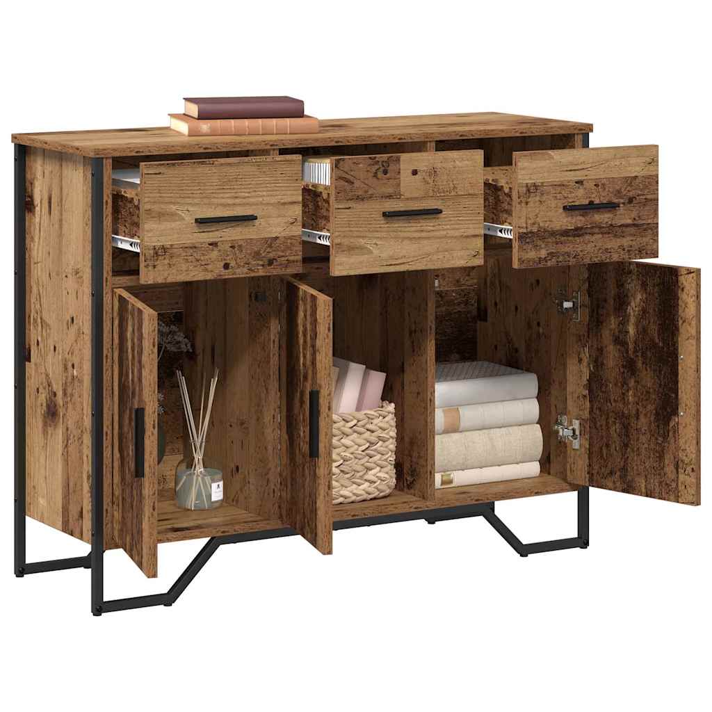 Sideboard Gammelt træ 97 x 32.5 x 74.5 cm Konstrueret træ