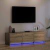 TV-skab med skuffe artisan eg 140 x 34 x 40 cm Konstrueret træ