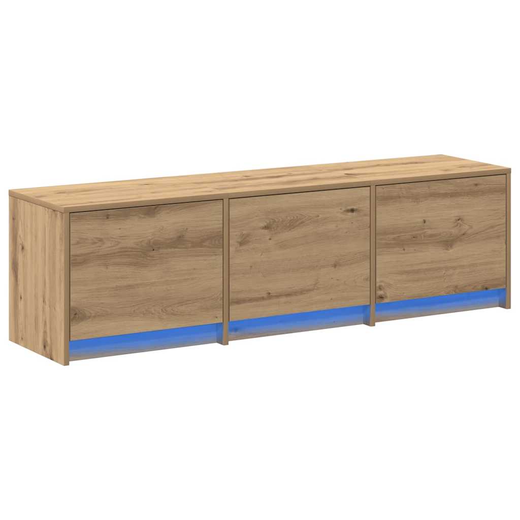 TV-skab med skuffe artisan eg 140 x 34 x 40 cm Konstrueret træ