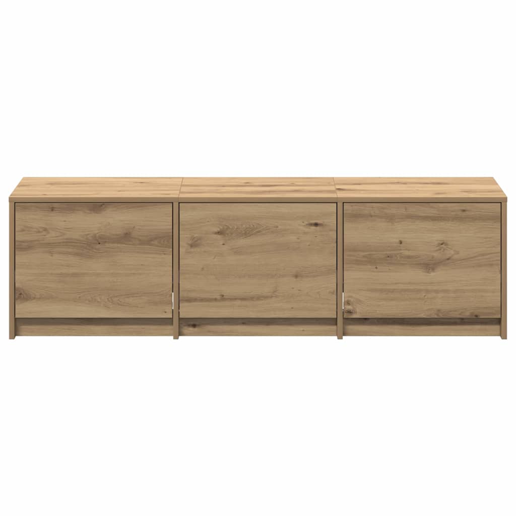 TV-skab med skuffe artisan eg 140 x 34 x 40 cm Konstrueret træ