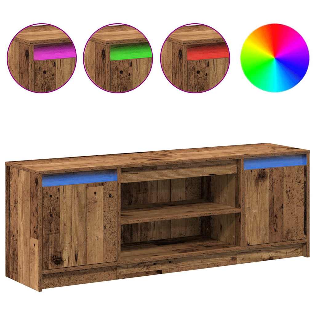TV-skab Brun 139.5 x 34 x 50 cm Konstrueret træ