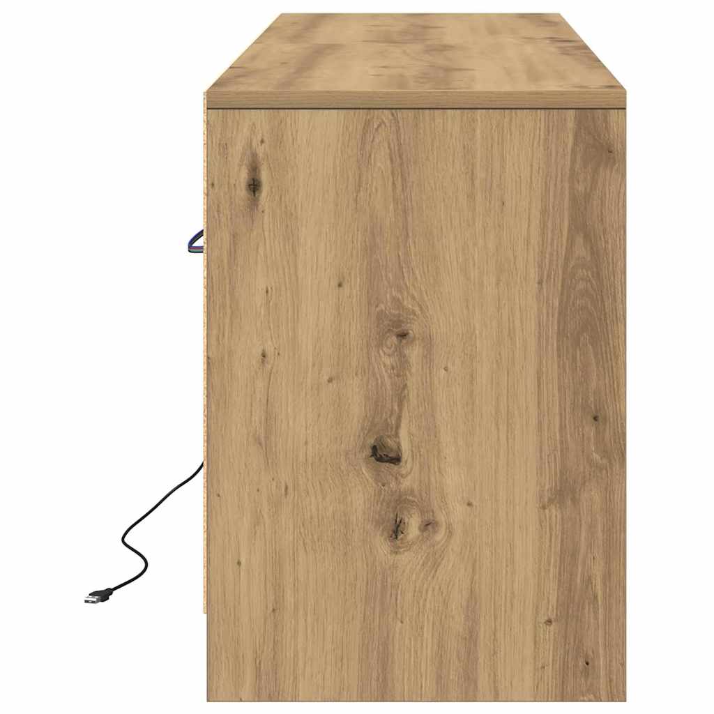 TV-skab Brun 139.5 x 34 x 50 cm Konstrueret træ