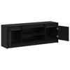 TV-skab Sort 139.5 x 34 x 50 cm Konstrueret træ