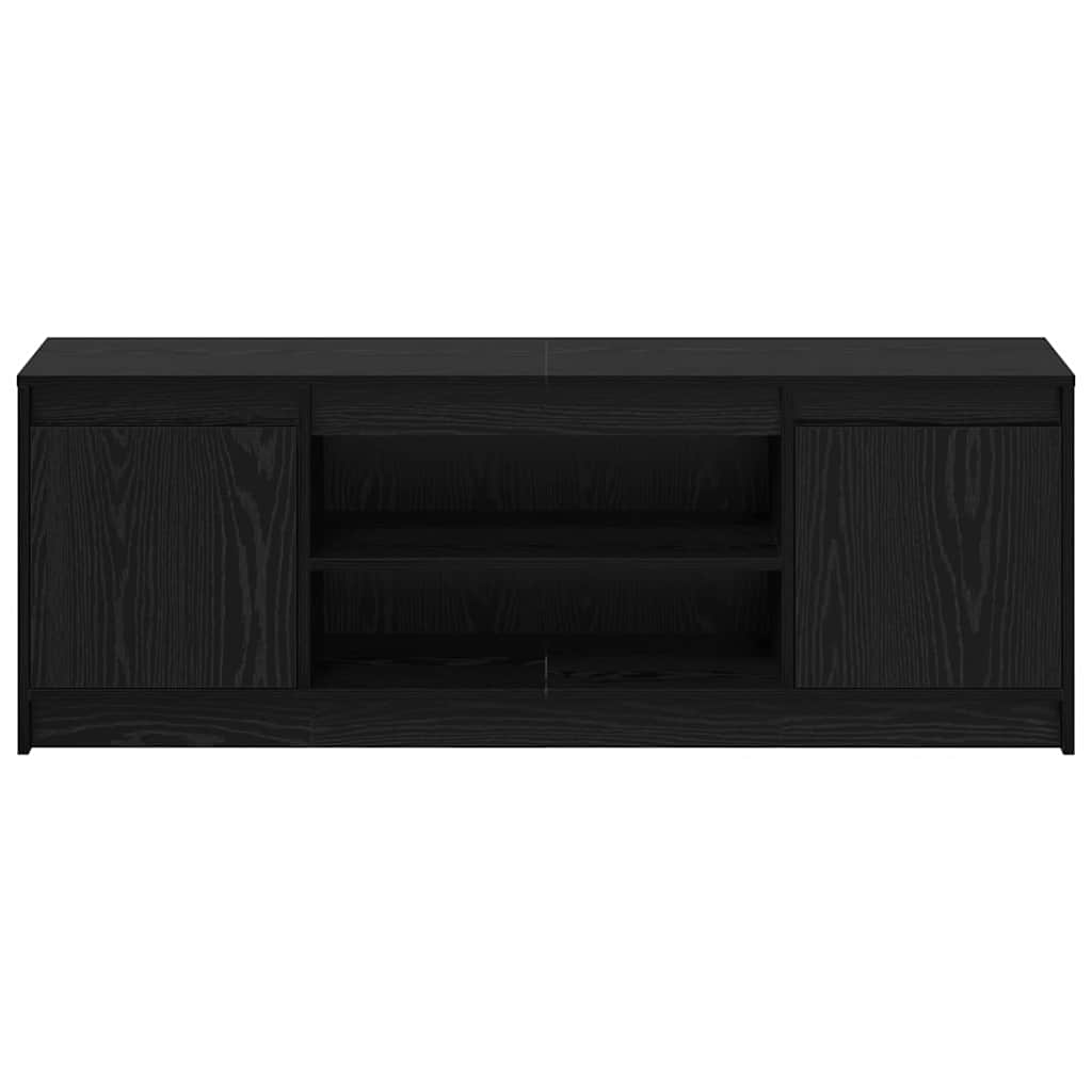 TV-skab Sort 139.5 x 34 x 50 cm Konstrueret træ
